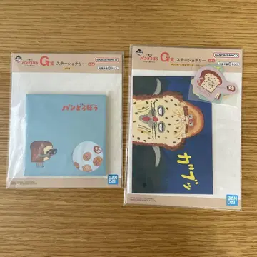 빵 도둑 제일복권 G상 메모장 엽서&스티커 2개 세트