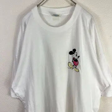 USA제 80년대 디즈니 Disney 미키마우스 자수 티셔츠