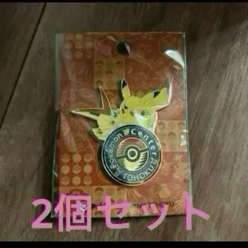 포켓몬 센터 도호쿠 R 로고 핀즈 2개 피카츄 비크티니 핀 배지