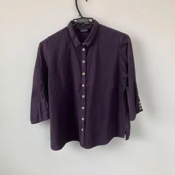 Yacco Maricard 퍼플 오분 소매 셔츠