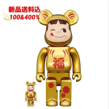 BE@RBRICK 달마 페코짱 금도금 100% & 400%