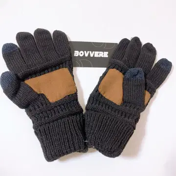 익명 배송 니트 따뜻한 장갑 BOVVERE 겨울 블랙 컬러 블랙