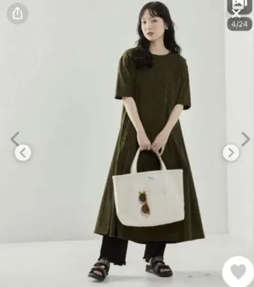 사우전드 마일 반팔 롱 원피스
