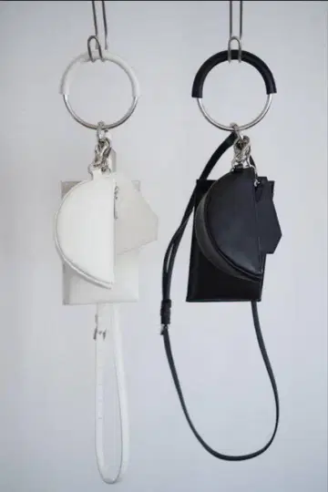 ANIECA 천연 가죽 미니 숄더백 블랙