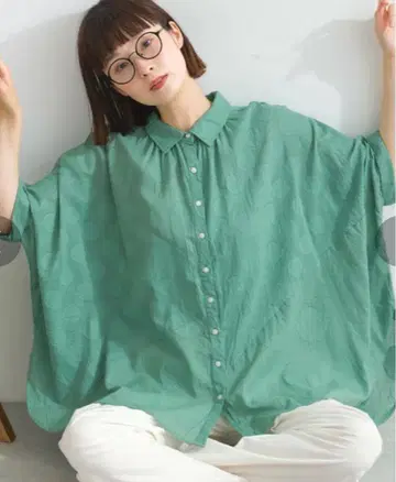 lupilien 루피리안 도트 자카드 개더 블라우스 인도 면