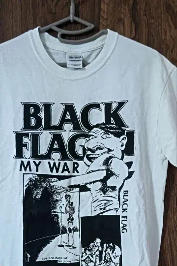 BLACK FLAG MY WAR 티셔츠 백 프린트