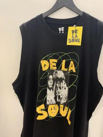 DE LA SOUL 공식 90년대 힙합 클래식 탱크탑 M