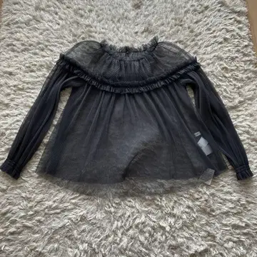 택 포함 새상품 내추럴 뷰티 베이직 시어 플리츠 튜닉