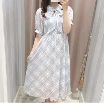 evelyn 리본 롱 원피스