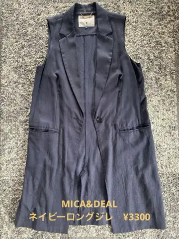 MICA&DEAL 롱 베스트 네이비 36