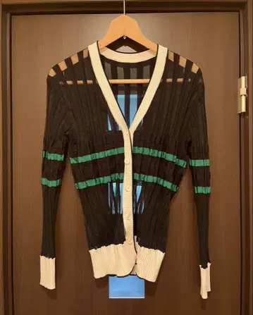 FURFUR 시어 체크 가디건
