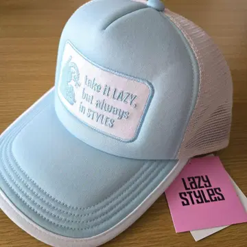택 포함 새상품 lazystyles 레이지 스타일즈 메쉬 캡