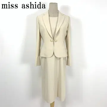 LA7346 미스 아시다 반팔 원피스 셋업 베이지 폴리에스테르 9