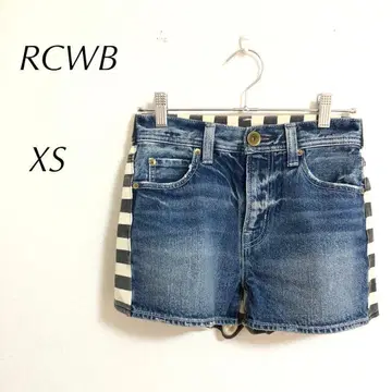 RCWB 숏 팬츠 (XS) 핫 팬츠 데님 보더 a3234