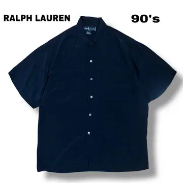RALPH LAUREN] 90's 실크 반팔 셔츠