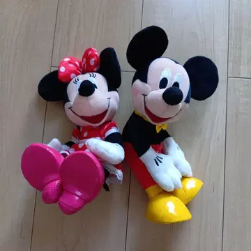 미키, 미니 봉제 인형 세트 약 20cm