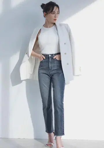아누안스 슬림 스트레이트 데님