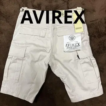 아비렉스 AVIREX 카고 숏 팬츠 하프 화이트 S 새상품