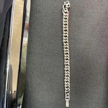 12mm 폭 순수 티타늄 키헤이 팔찌 체인 21cm 남성용 더블 6면