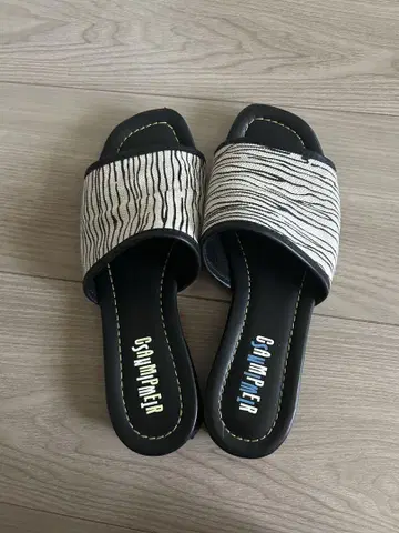 Camper TWINS 레오파드 샌들 35