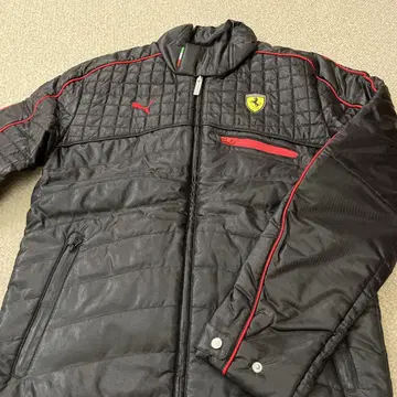 Ferrari 퀼팅 자켓 블랙