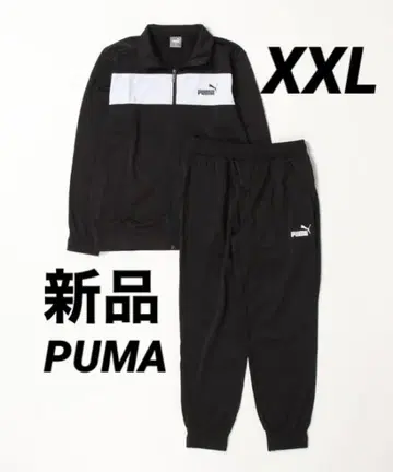 새상품 XXL 푸마 남성용 저리 상하의 세트 트랙 수트 블랙