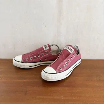 컨디션 최상 컨버스 올스타 슬립온 23.5cm 테라코타 핑크