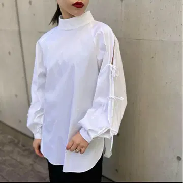 BLENHEIM 블렌하임 리본 슬리브 블라우스
