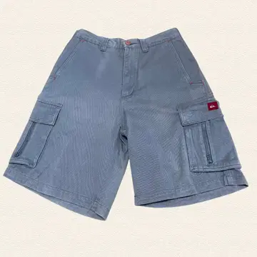 퀵실버 카고 하프 팬츠 그레이 빅 사이즈 00s 빈티지