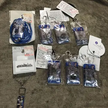 파라독스 라이브 캐릭터 키링 스트랩 홀더 8종 세트