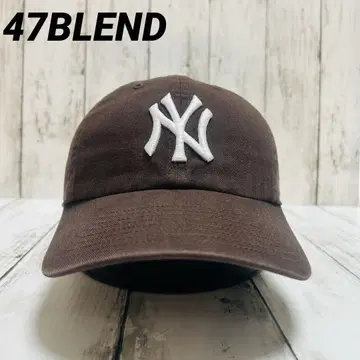 47BLEND MLB 뉴욕 양키스 캡 브라운 컬러