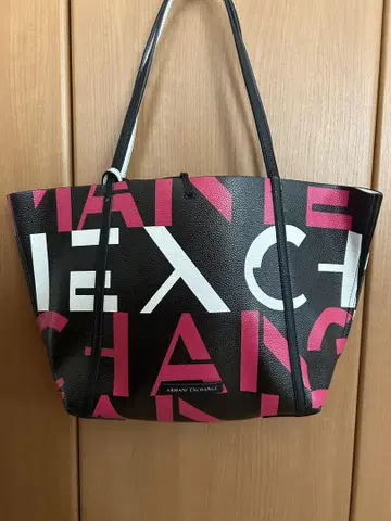 [부속품 포함] Armani Exchange 로고 프린트 숄더백
