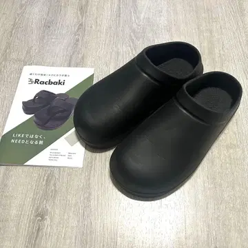 가격 인하 환영! 라쿠바키 이지 사보 샌들 -5kg 골격 교정 신발 블랙
