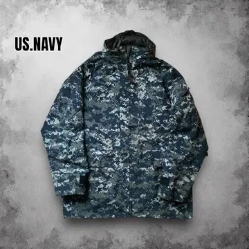 US.NAVY 미군 실물 고어텍스 자켓 디지털 카모플라주 ECWCS