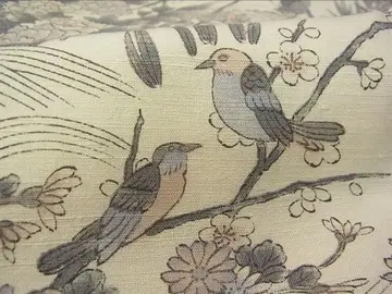 고급 명주 꽃과 새 문양 일품 기장 160 화장 66