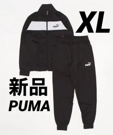 새상품 XL 푸마 남성용 저리 상하의 세트 트랙 슈트 블랙 검정