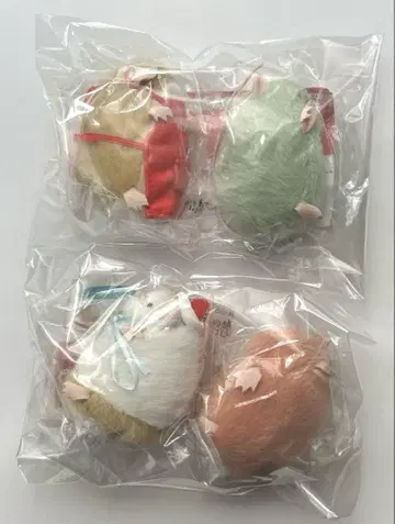 쥐 봉제 인형 및 의상 컬렉션 가챠