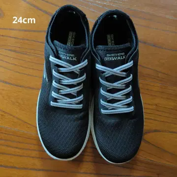 스케쳐스 GO WALK 블랙 여성용 스니커즈 24cm