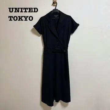 UNITED TOKYO 린넨 느낌의 반팔 셔츠 린넨 원피스
