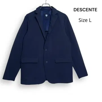 데상트 DESCENTE 경량 봄/여름용 테일러드 자켓 네이비 L