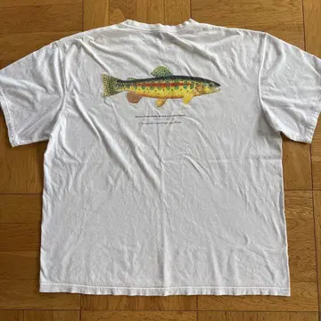파타고니아 빈티지 티셔츠 TROUT 백 스트릿 basecamp
