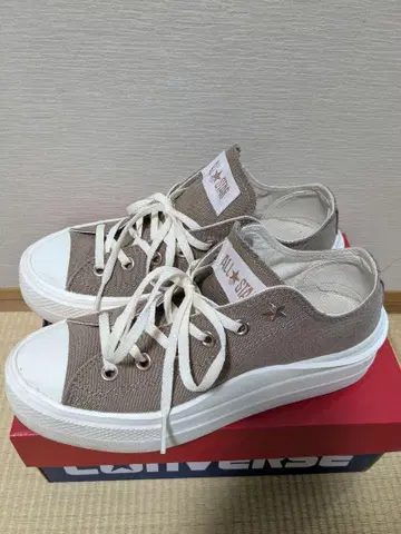 CONVERSE ALL STAR 스니커즈(통굽) 23.5cm 베이지