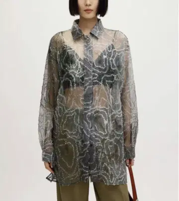 아메리 빈티지 립플 샤기 아트 셔츠