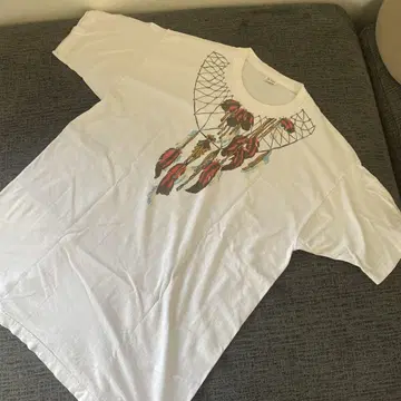 네이티브 아메리칸 그래픽 XL 화이트 티셔츠
