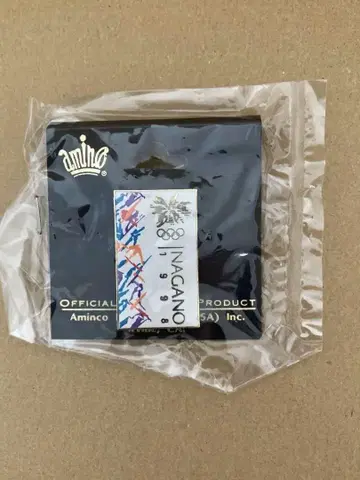 나가노 올림픽 사각형 핀 배지