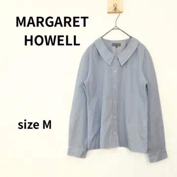 MARGARET HOWELL 긴팔 블라우스 스트라이프 II 1493