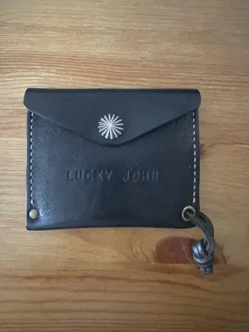 LUCKY JOHN 가죽 멀티 케이스 블랙