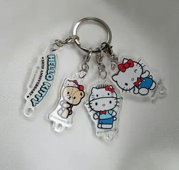 산리오/Sanrio 헬로키티 50주년 4개 세트 아크릴 키링 일본제