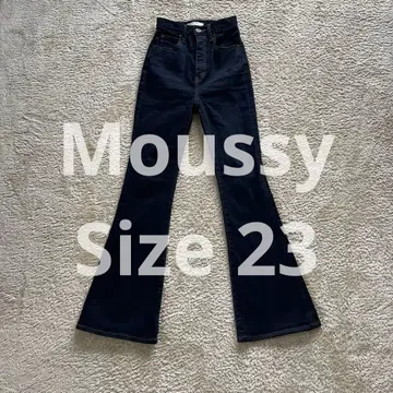 Moussy 마우지 플레어 vs 다크 네이비 데님 팬츠 사이즈 23