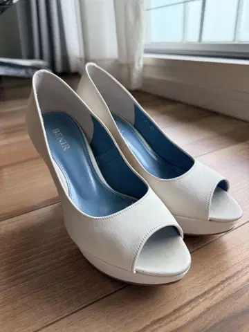BENIR 웨딩 슈즈 12cm 힐 비쥬 포함 23cm 오픈 토